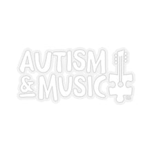 Load image into Gallery viewer, "Autism And Music" Sticker - 100% vinyl
